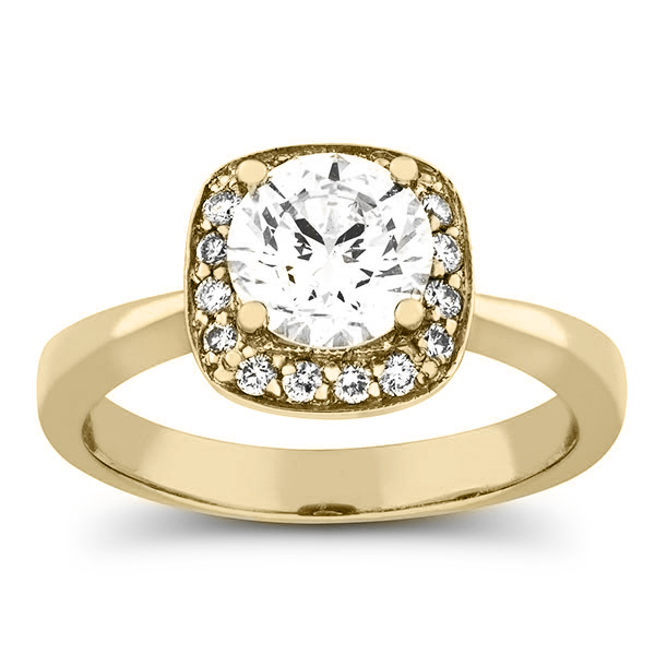 1 3/8 carat diamond halo engagement ring in gold 1 3/8 carat diamond halo engagement ring in gold