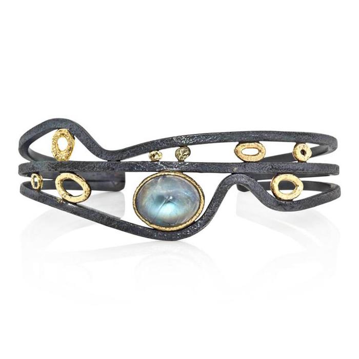 rapids oval moonstone cuff bracelet rapids oval moonstone cuff bracelet