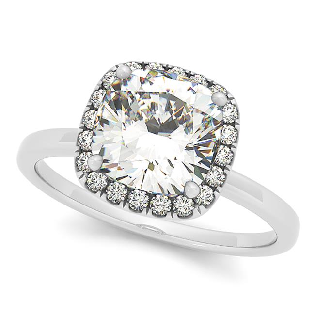 ENGAGEMENT RINGS HALO SQUARE  CUSHION