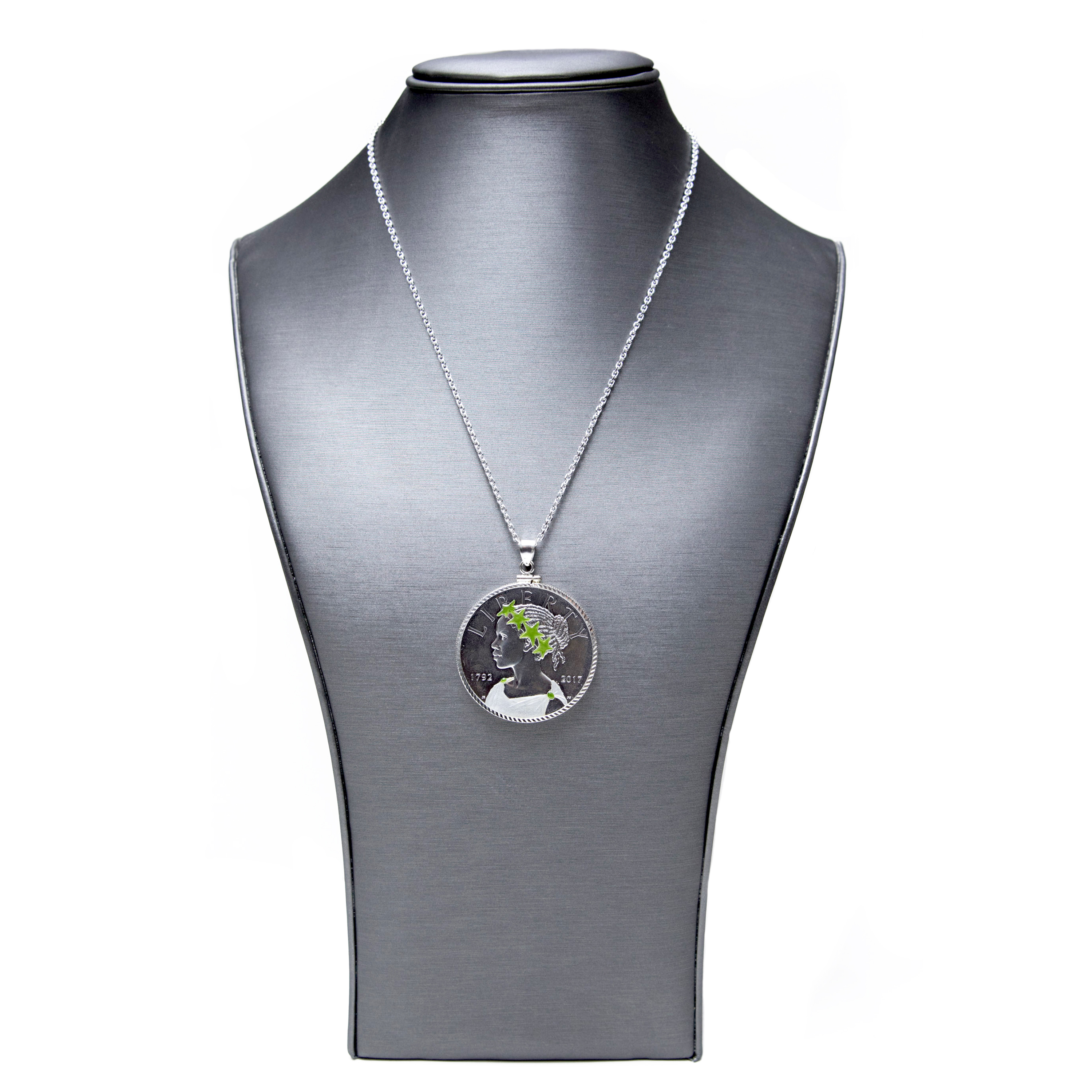 enamel accents silver bezel set enamel accents silver bezel set