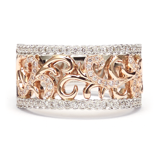 wide floral scroll band wide floral scroll band