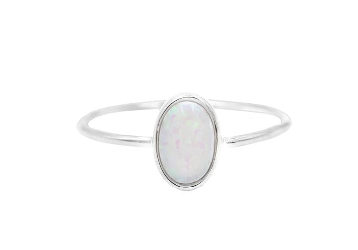 Opal Solitaire Ring