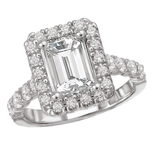 Halo Semimount Diamond Ring