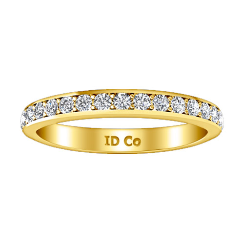 DIAMOND WEDDING BAND PATRICIA 061 CTS 14K YELLOW GOLD