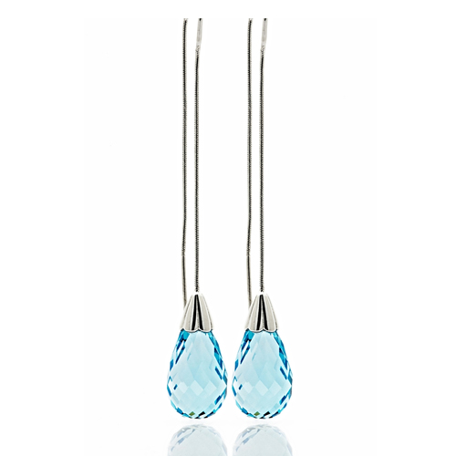 blue topaz drop earrings blue topaz drop earrings
