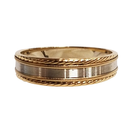 14k men's yellow and white gold ring 14k men's yellow and white gold ring