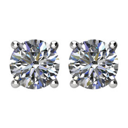 THIRD OF A CARAT 13CT DIAMOND STUD EARRINGS