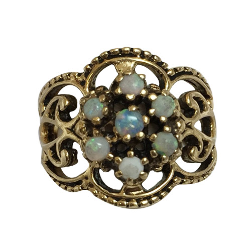 14K Yellow Gold Opal Ring