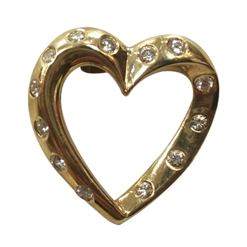 14 K Yellow Gold Blue Sapphire Dome Ring