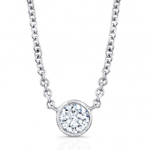 round brilliant bezel set diamond necklace round brilliant bezel set diamond necklace