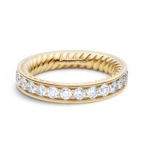 David YurmanDY Eden Eternity Wedding Band with Diamonds in 18K Gold 38mm