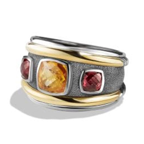 David Yurman	Renaissance Ring with Amethyst, Iolite and 14K Gold