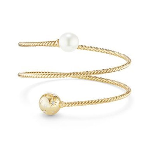 Continuance Center Twist Bracelet in 18K Gold