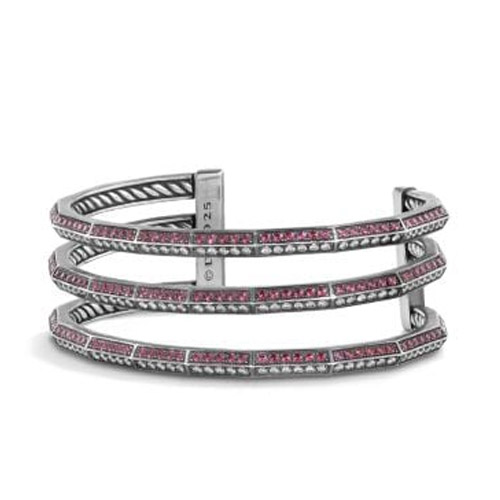 22mm Three-Row Stainless Steel Bracelet