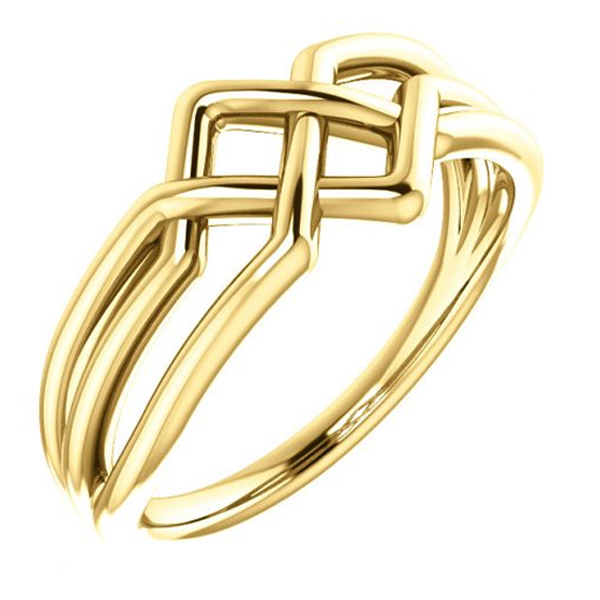 TRI TWINED GOLD RING
