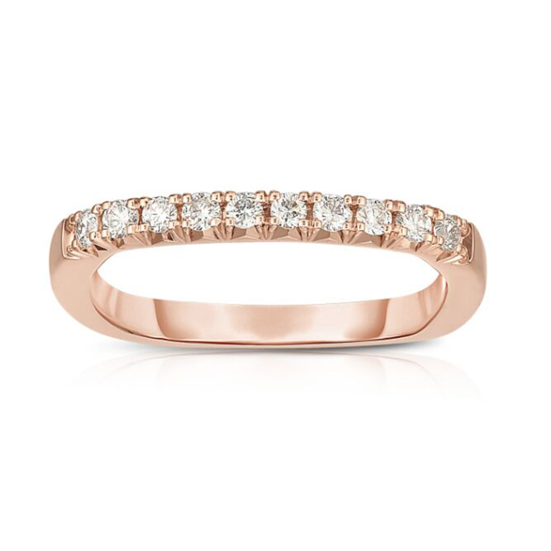 14K ROSE GOLD DIAMOND RING
