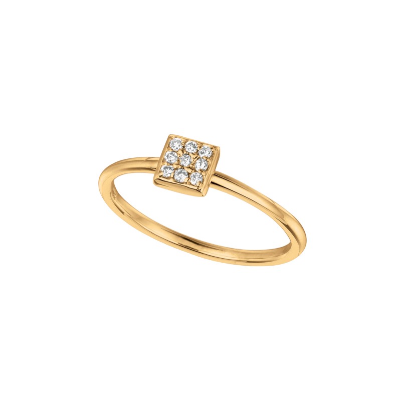 008 ct GH SI2 Diamond Ring In 14K Yellow Gold R6918YD
