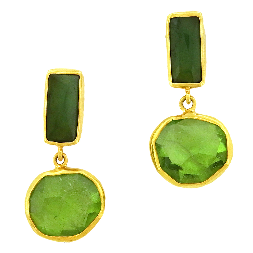 MARGONI STUDIO PERIDOT TOURMALINE EARRINGS