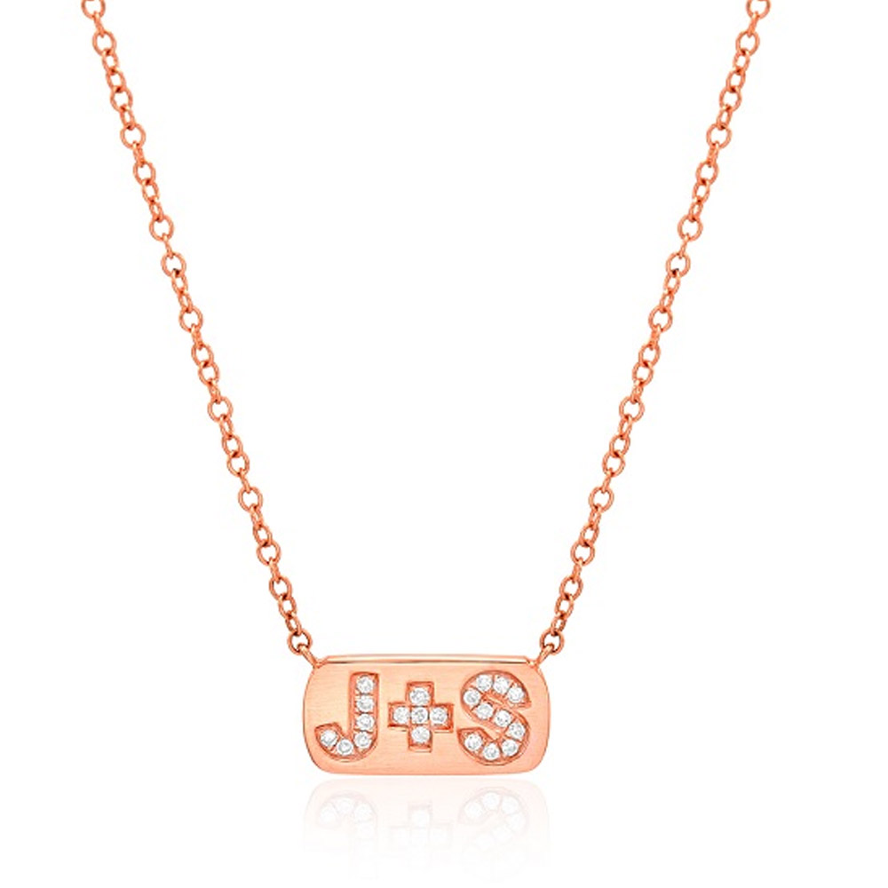 Diamond Initial Necklace