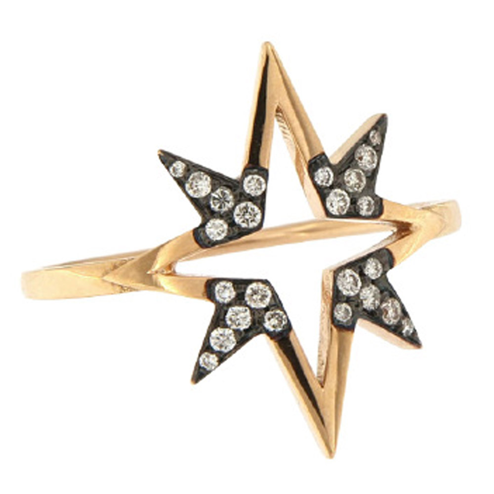 18KT Rose Gold  Diamond Supernova Ring