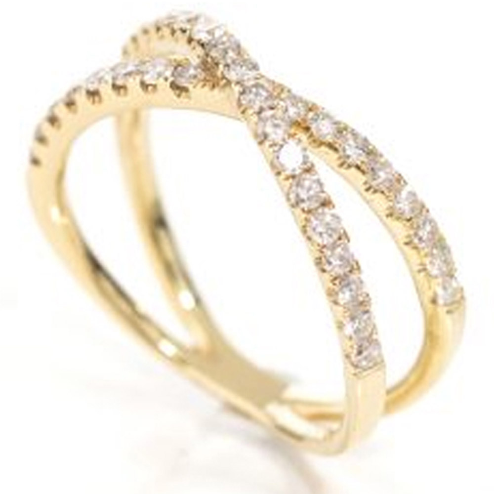 18k YG diamond ring