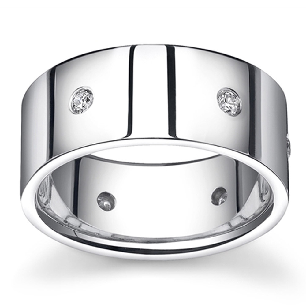 Gentlemens Diamond Modern Ring 10