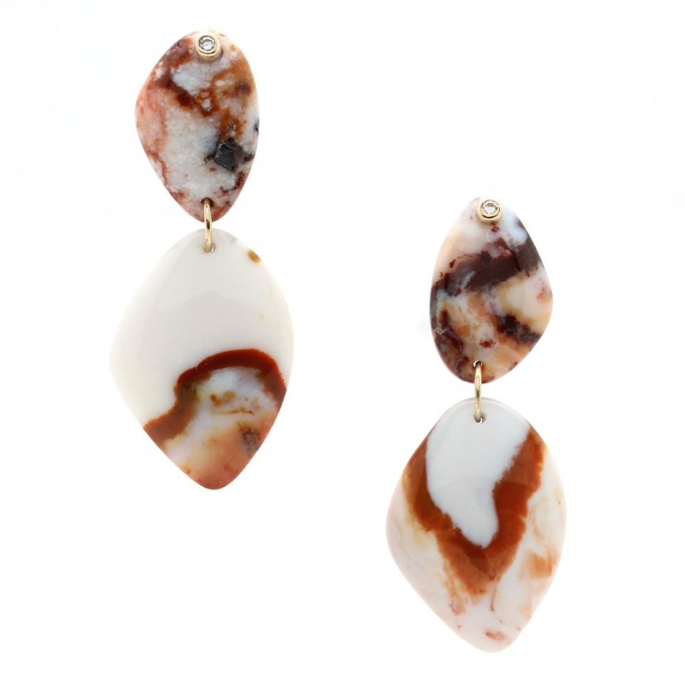 Double Drop Agate Earrings