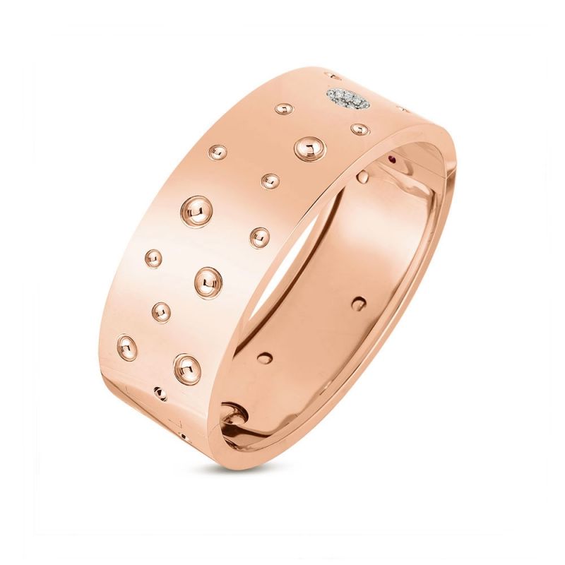 Roberto Coin 18K W PRINCESS DIAMOND CLOUD PENDANT ON CHAIN