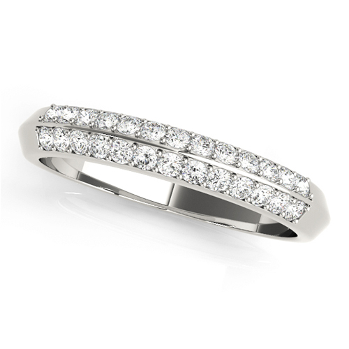 THE SHELLY BAND  METAL WHITE GOLD 14K