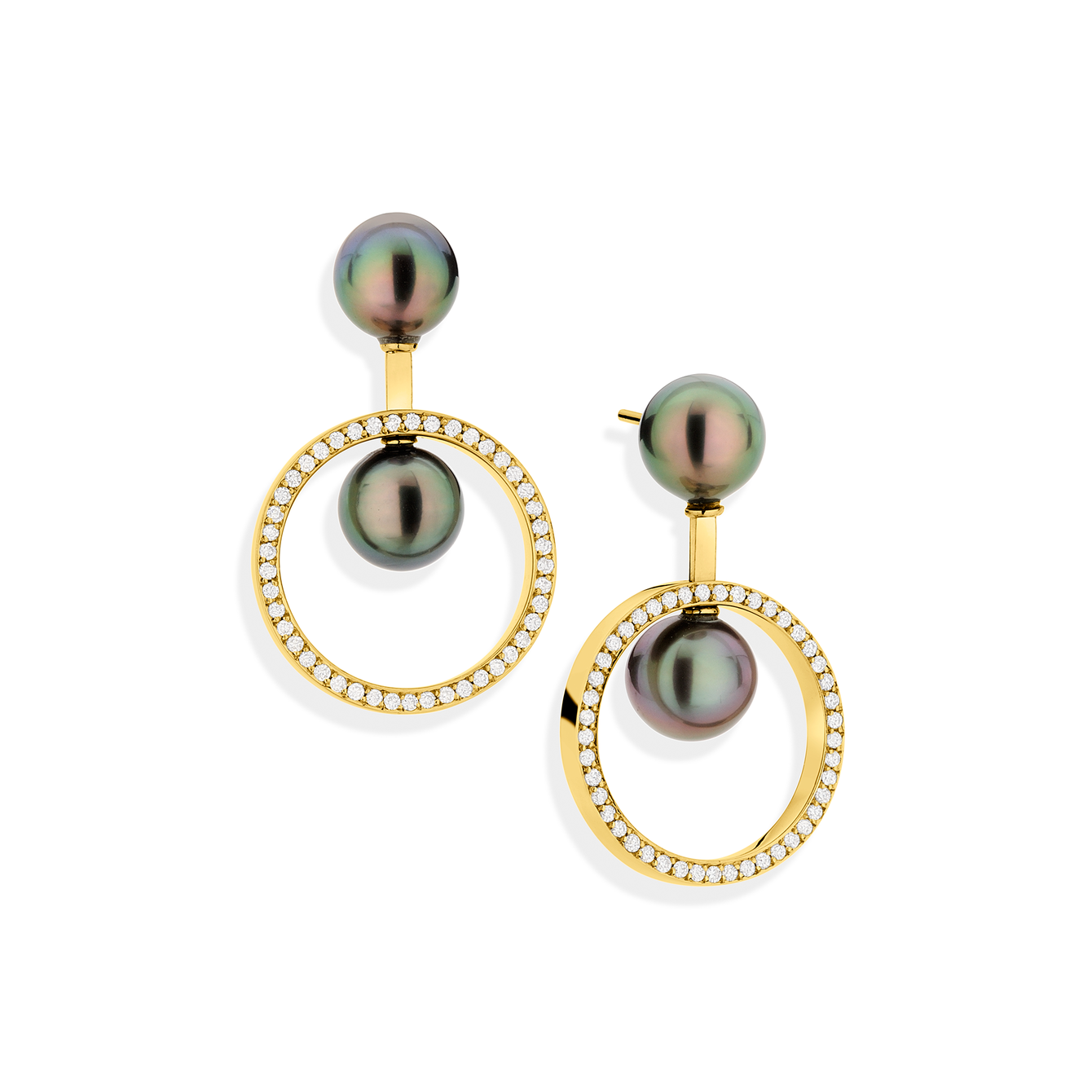 Yael soniaSwinging Circles Earrings
