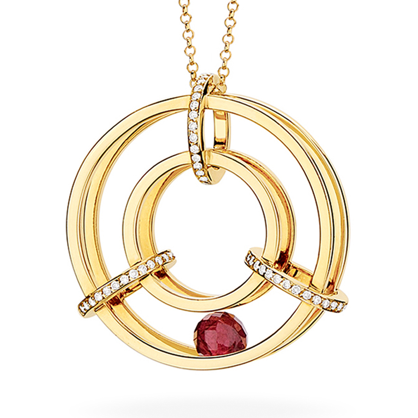 Yael sonia Medium Spinning Wheel Pendant